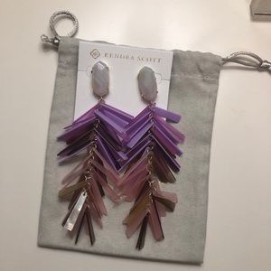 Kendra Scott Justyne pink earrings